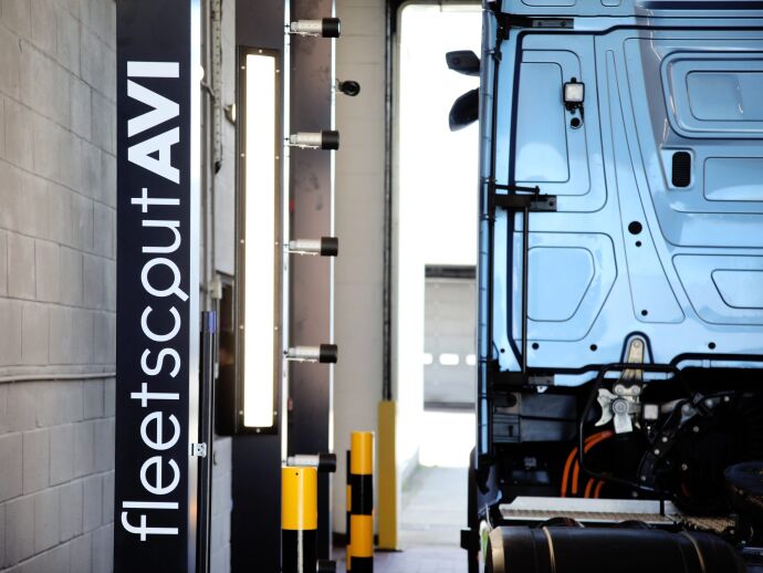 Automated Vehicle Inspection system uses visual AI to scan HGV for damage, defects, and safety issues